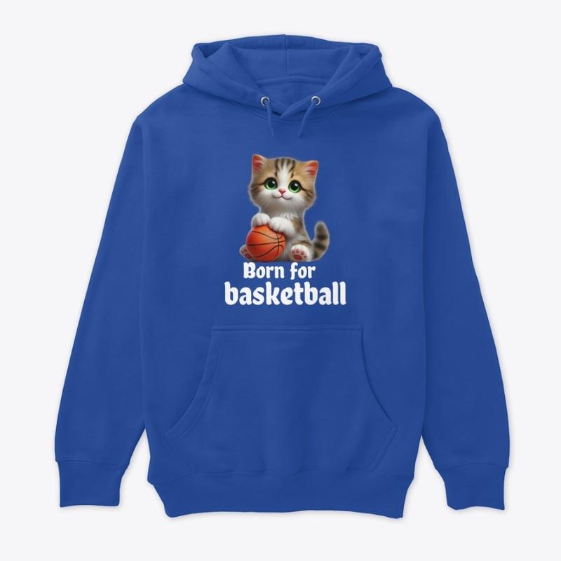 Cute kitten is born for basketball